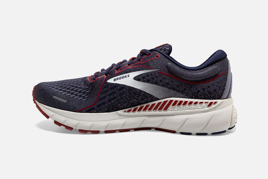 Brooks Adrenaline Gts 21 Road Loopschoenen Heren - Zwart/Zilver - 308645WRZ